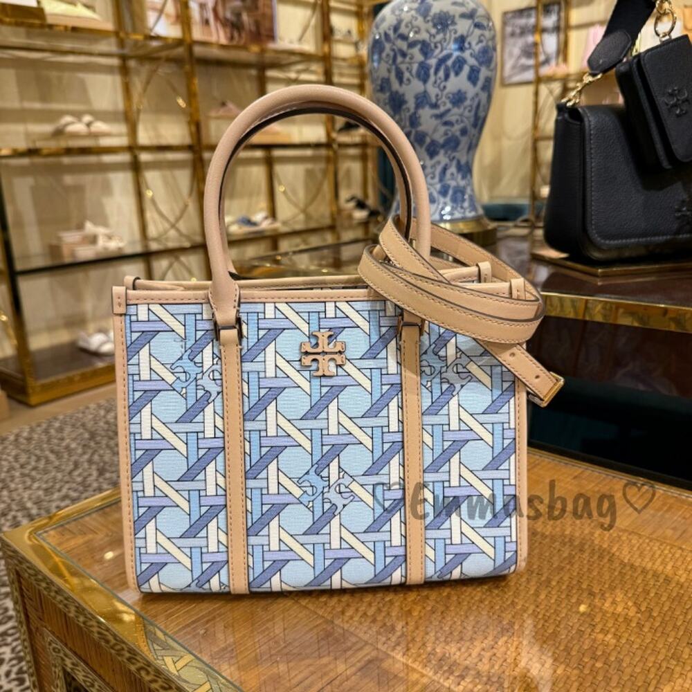 Tory Burch Blake Basketweave Small Tote 180479 $430